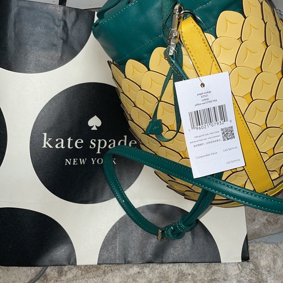 Collectible NWT Kate Spade Pineapple
Crossbody Bucket Bag Amazing Colada… - Picture 12 of 12